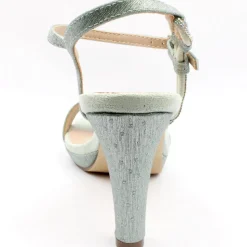 24102 Heeled Sandal - Green