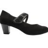 24464 Heeled Strap Shoe - Black