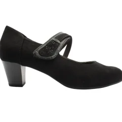 24464 Heeled Strap Shoe - Black