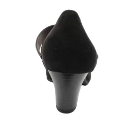 24464 Heeled Strap Shoe - Black