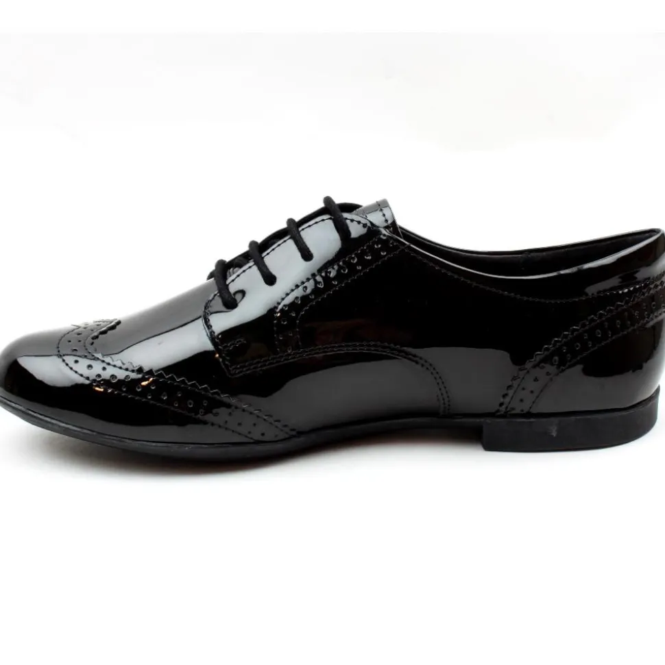 J0455b Junior Shoe Plie - Black Patent