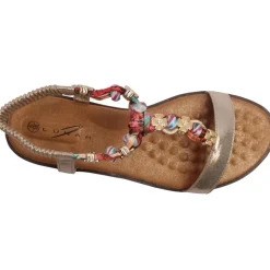 Jlh363tempo Flat Sandal - Gold