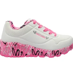 314976L Uno Lite Laced Runner - White Pink