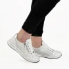 24801 Laced Shoe - White Silver