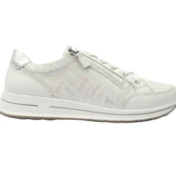 24801 Laced Shoe - White Silver