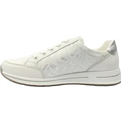 24801 Laced Shoe - White Silver