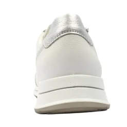 24801 Laced Shoe - White Silver