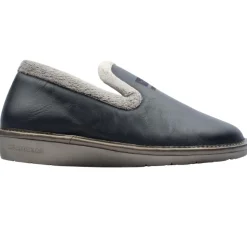 305Leather Slipper - Navy Grey