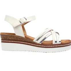 Lily25 Wedge Sandal - White