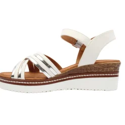 Lily25 Wedge Sandal - White