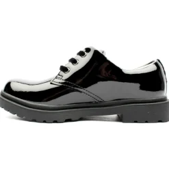 Lk8654 Laced Shoe - Black Patent