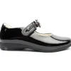Lk8715 Strap Shoe - Black Patent
