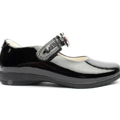 Lk8715 Strap Shoe - Black Patent