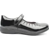 Mary Jane Strap Shoe - Black Patent E