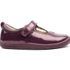 Puzzle Tbar Shoe - Burgundy F