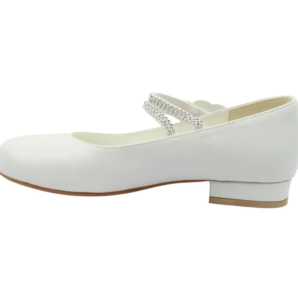 Rochelle R032 Communion Shoe - White