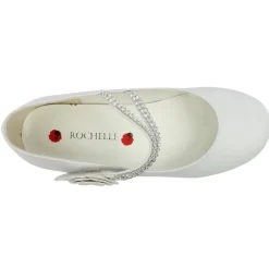 Rochelle R032 Communion Shoe - White