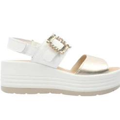 7667322 Sandal - White Gold