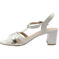 28308 Sandal - White Silver
