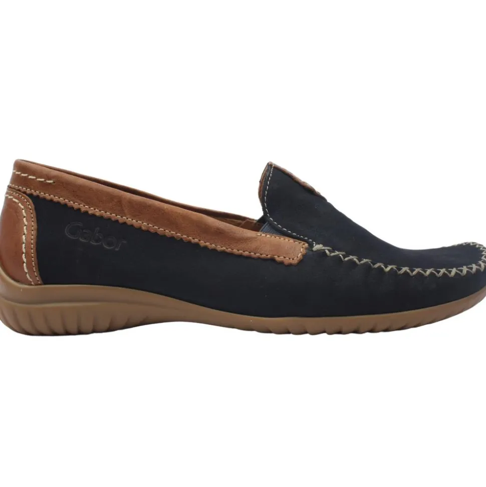 66090 Shoe - Navy/Tan