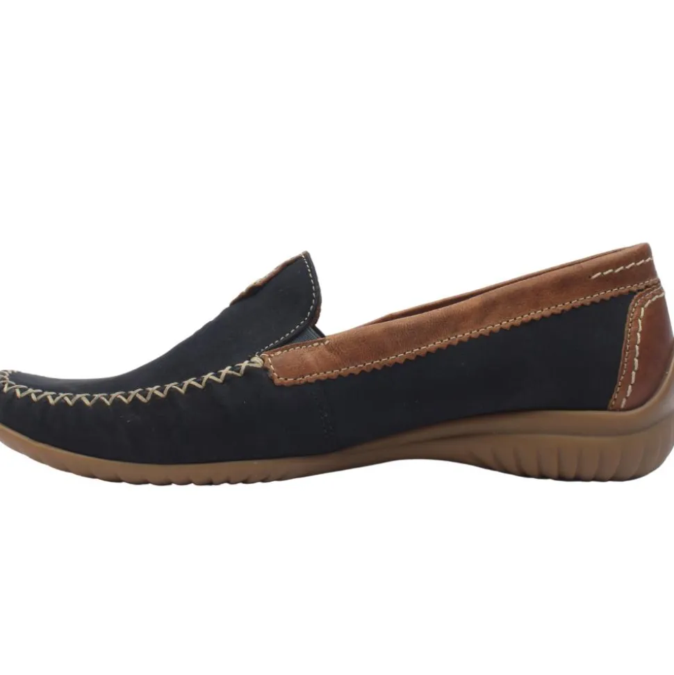 66090 Shoe - Navy/Tan