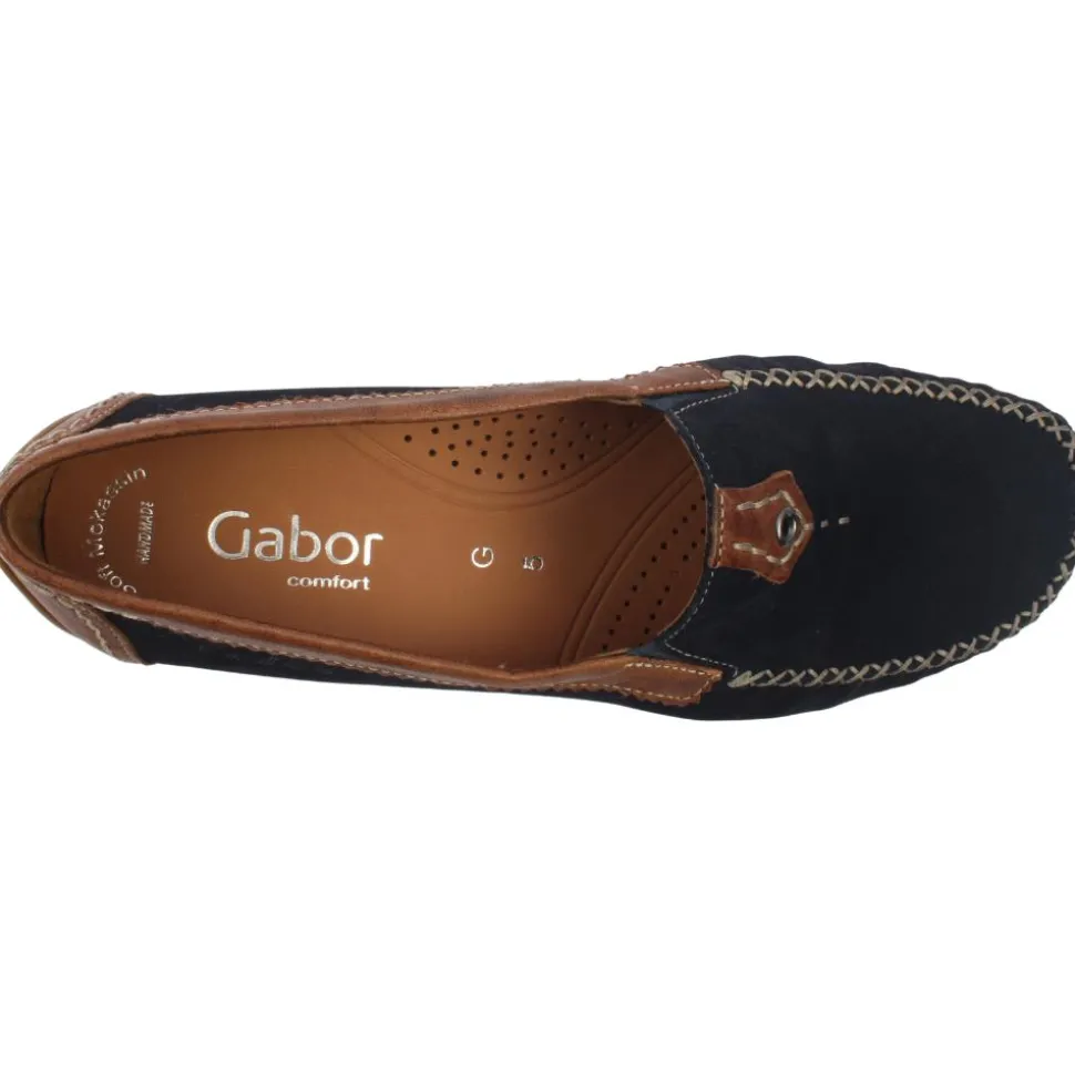 66090 Shoe - Navy/Tan