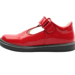2600202 T Bar Shoe - Red Patent
