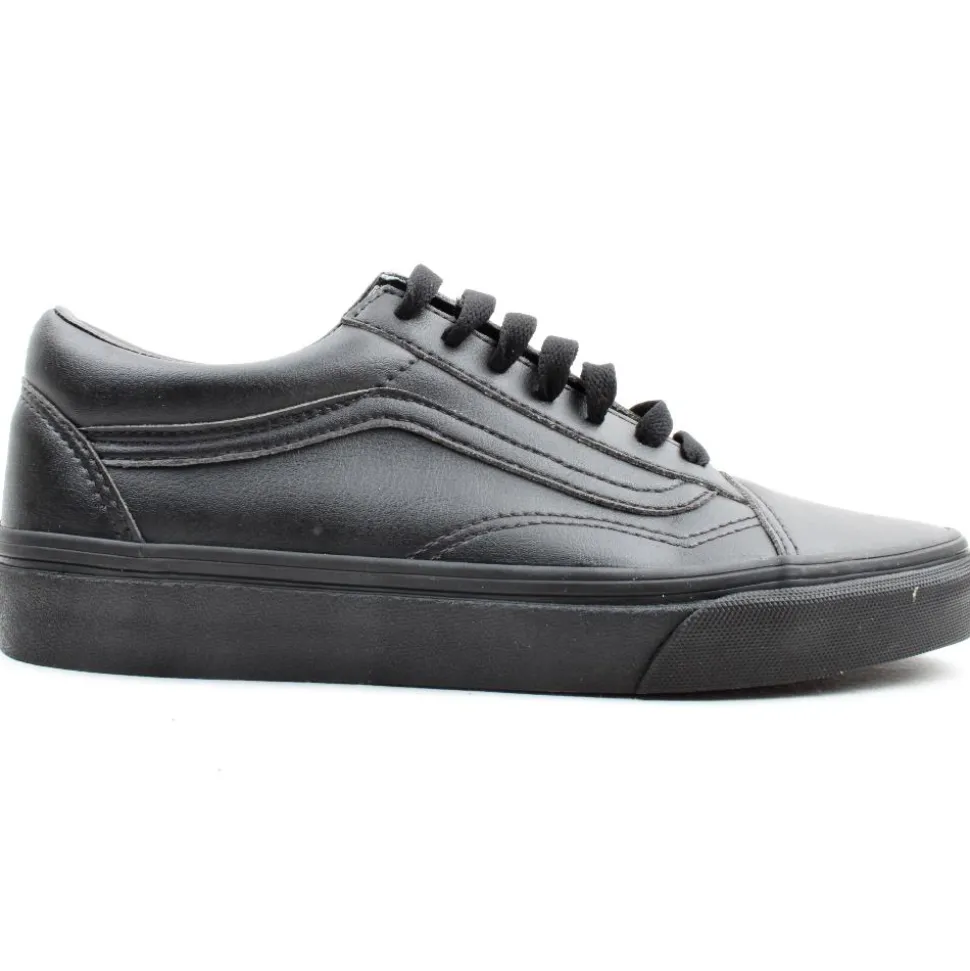 Vans Uold Skool Laced Shoe - Black Matt