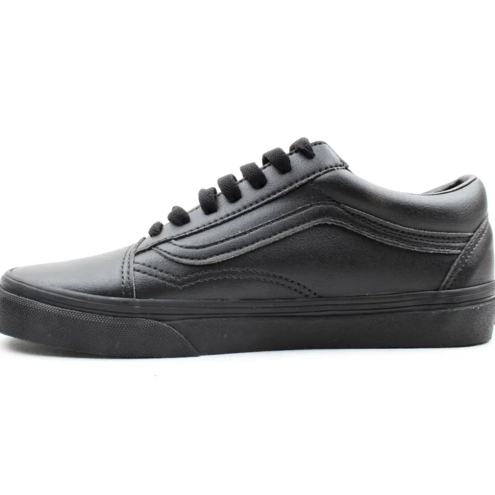 Vans Uold Skool Laced Shoe - Black Matt
