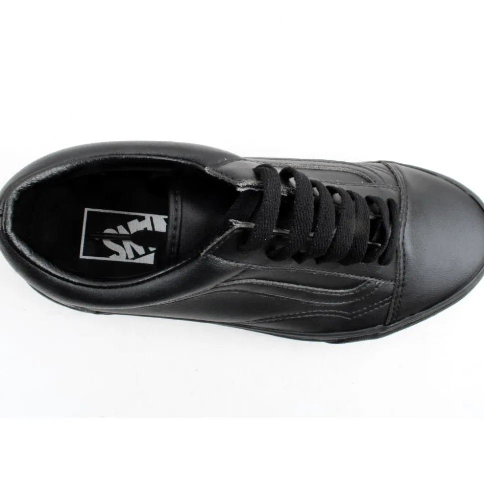 Vans Uold Skool Laced Shoe - Black Matt