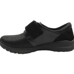 Velcro Shoe Daba - Black Suede