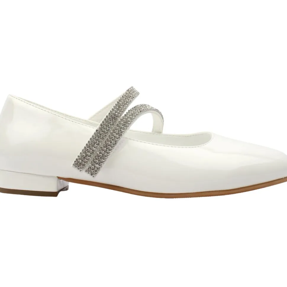 Victoria Communion Shoe - White Patent