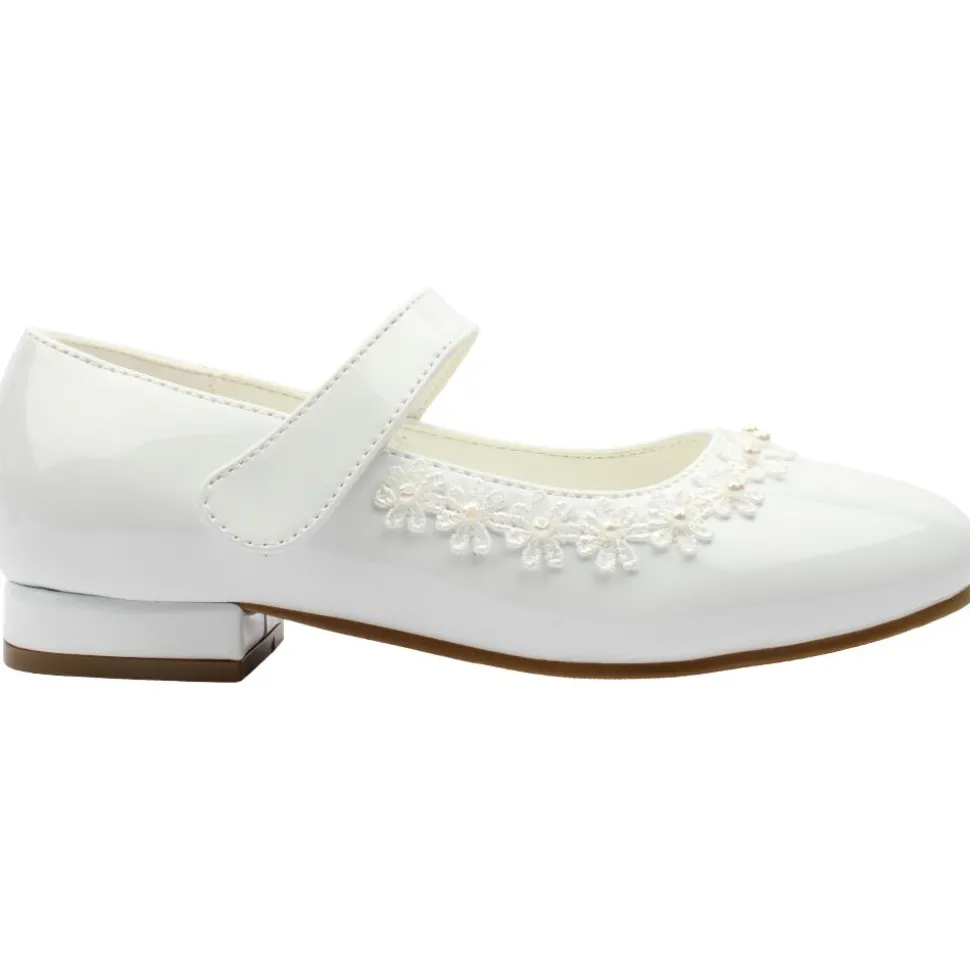 Vivienne Communion Shoe - White Patent