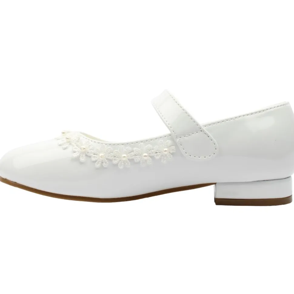 Vivienne Communion Shoe - White Patent