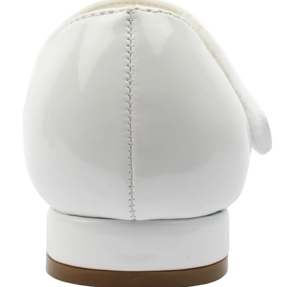 Vivienne Communion Shoe - White Patent