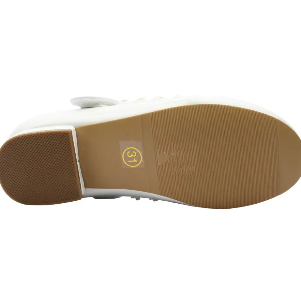 Vivienne Communion Shoe - White Patent