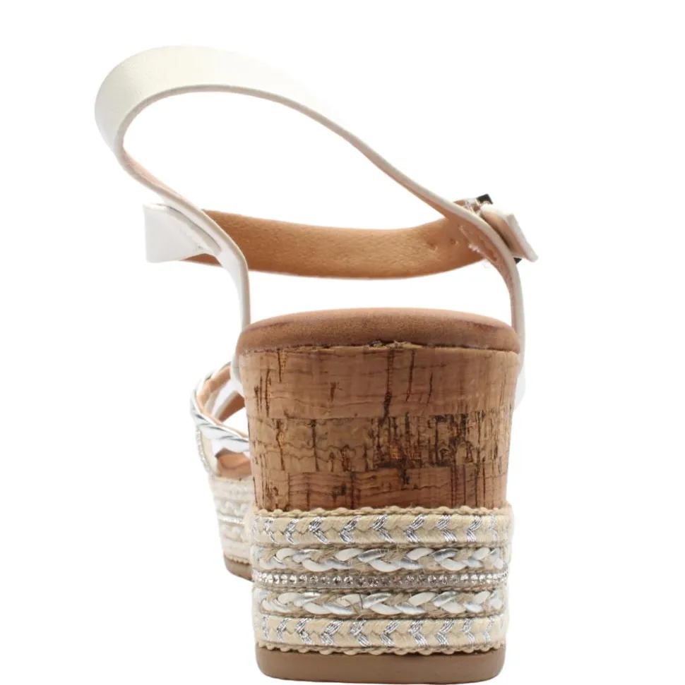 6W8913 40 Sandal - White Multi