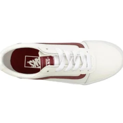 Wmwardleather Trainer - White Burgundy